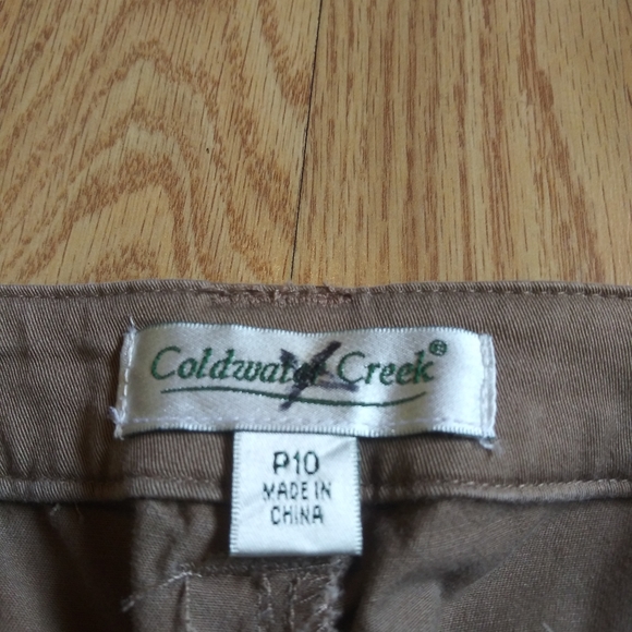 Coldwater Creek Light Brown Mid Rise Capris Petite - Picture 5 of 5